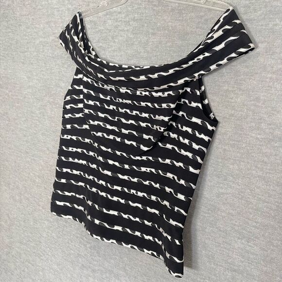 Cache LUXE Stretch Fitted Formal Top Womens 12 Off the Shoulder Cocktail Party - Picture 4 of 12